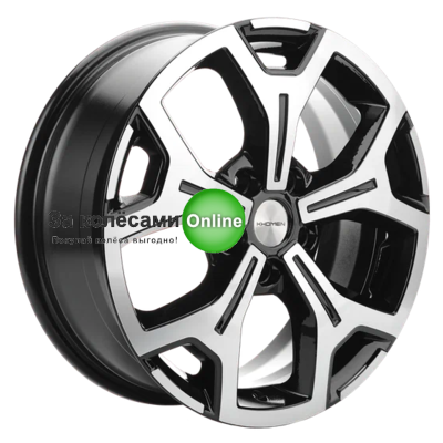 Khomen Wheels KHW1710 (Chery Tiggo/Tiggo 7 Pro) 6,5x17/5x108 ET33 D60,1 Black-FP (сфера)