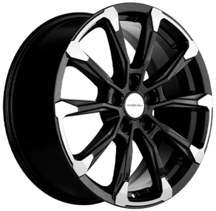 Khomen Wheels KHW1808 7.5x18/5x114.3 D66.5 ET37 Black-FP