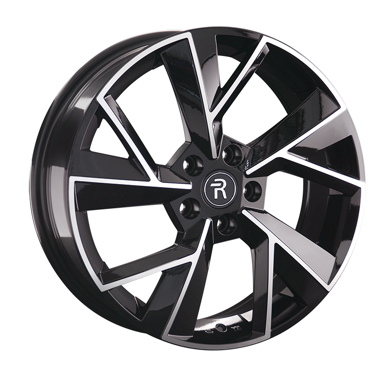 Replay SK130 7x18/5x112 D57.1 ET43 Чёрный глянцевый с полированной лицевой частью