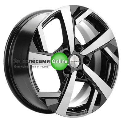 Khomen Wheels KHW1712 (Hyundai Tucson IV/Kia Sportage V) 7x17/5x114,3 ET43,5 D67,1 Black-FP