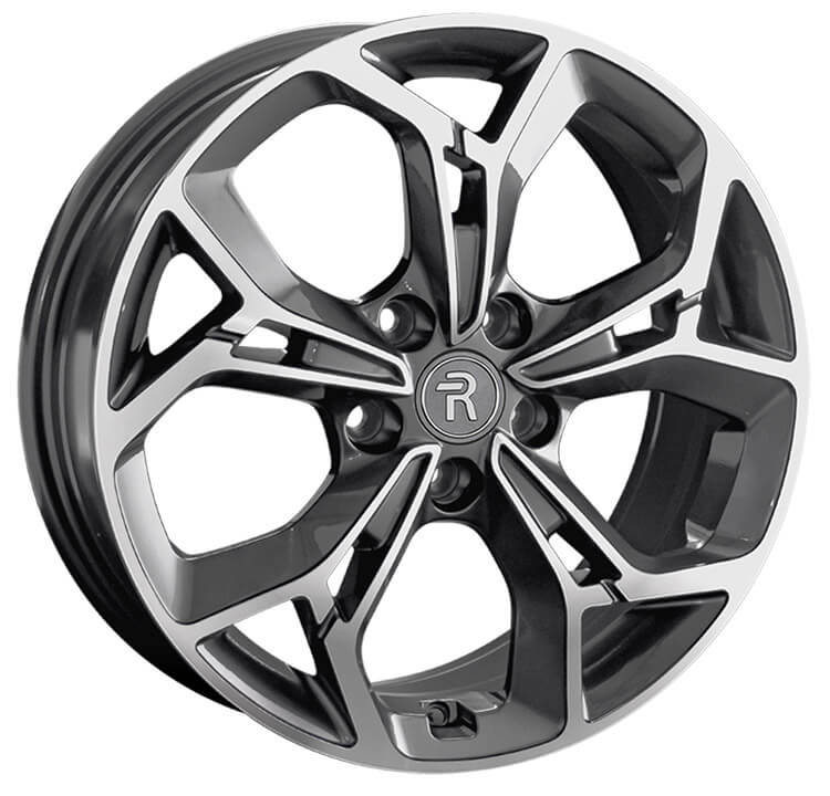 Replay CHR95 7x17/5x108 D65.1 ET40 Насыщенный темно-серый полностью полированный
