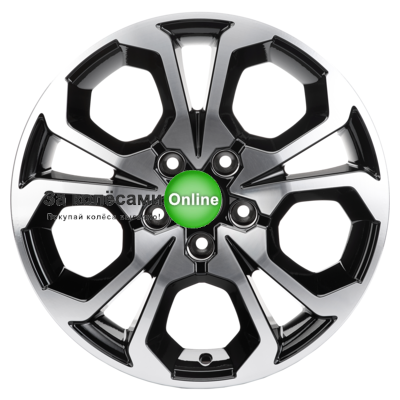 Khomen Wheels KHW1711 (Arkana/Kaptur) 6,5x17/5x114,3 ET50 D66,1 Black-FP