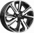 Колесный диск Скад KL-319 6x15/4x100 D54.1 ET46 Глянцевый черный с полированной лицевой частью купить в Самаре фото №1
