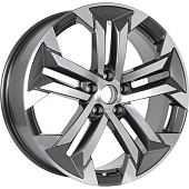 СКАД Premium Series КР015 (19_Geely Tugella) 7.5x19/5x108 D63.35 ET46 Светло-серый зеркальный