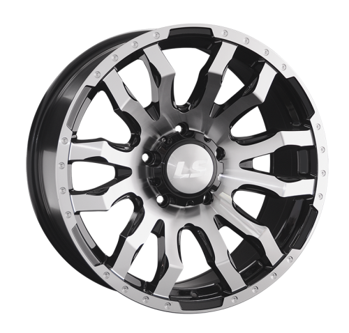 Колесный диск LS 1294 9x20/6x139.7 D100.1 ET20 Чёрный полностью полированный купить в Самаре фото №1