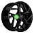 Khomen Wheels KHW1716 (Jac/Москвич 3) 7x17/5x108 ET40 D54,1 Black