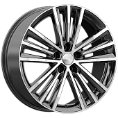 Скад Манчестер 7.5x19/5x108 D63.35 ET45 Чёрный глянцевый с полированной лицевой частью