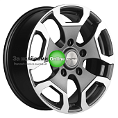 Khomen Wheels KHW1725 (Niva Travel/Legend) 6,5x17/5x139,7 ET40 D98,5 Gray-FP