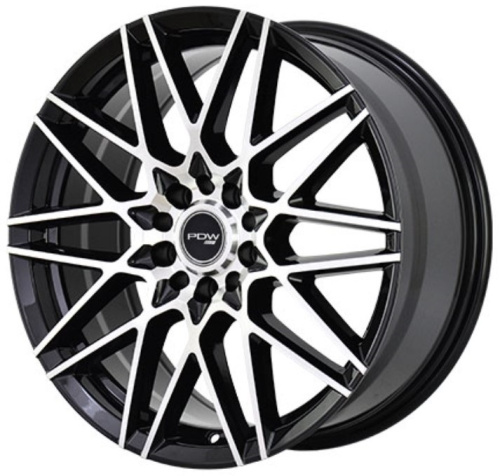 Колесный диск PDW VELOCE 7.5x18/5x114.3 D66.6 ET37 Черный глянец с серебристой проточкой по спицам и ободу купить в Самаре фото №1