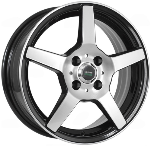 Колесный диск Megami AF07 6x15/4x100 D60.1 ET50 Чёрный полностью полированный купить в Самаре фото №1