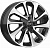 Скад KL-320 6x15/4x100 D54.1 ET46 Чёрный глянцевый с полированной лицевой частью