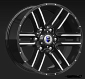 K&K АЛГАМА 8x17/6x139.7 D106.1 ET-20 Алмаз Черн