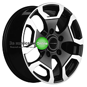 Khomen Wheels KHW1725 (Niva Travel/Legend) 6,5x17/5x139,7 ET40 D98,5 Black-FP