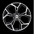 Carwel Карачи 203 7x17/5x114.3 D67.1 ET45 Чёрный глянцевый с полированной лицевой частью