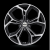 Колесный диск Carwel Карачи 203 7x17/5x114.3 D67.1 ET45 Чёрный глянцевый с полированной лицевой частью купить в Самаре фото №1