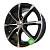 Carwel Бета 114 6x15/4x100 D67.1 ET40 Чёрный глянцевый с полированной лицевой частью