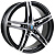 Venti 1518 6x15/4x100 D60.1 ET40 Глянцевый черный с полированной лицевой частью
