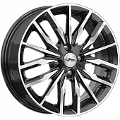 iFree Миконос 6x16/4x100 D54.1 ET45 Чёрный глянцевый с полированной лицевой частью