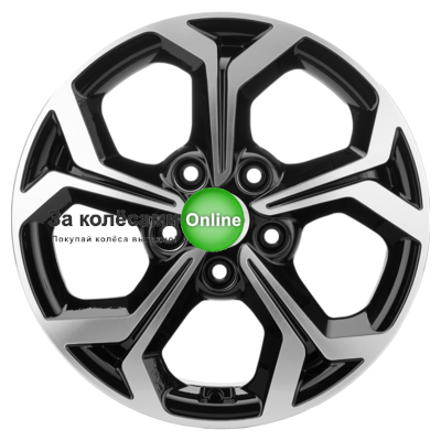 Khomen Wheels KHW1606 (Huyndai/Kia) 6,5x16/5x114,3 ET43 D67,1 Black-FP