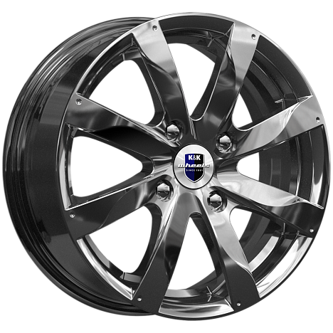 K&K Джемини 6x15/4x98 D67.1 ET35 Насыщенный темно-серый полностью полированный