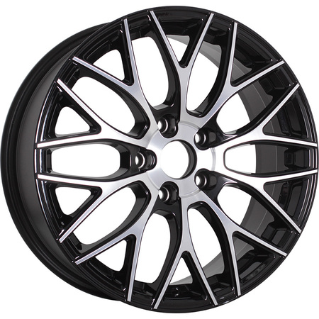 RST R137 7x17/5x114.3 D66.5 ET37 Глянцевый черный с полированной лицевой частью
