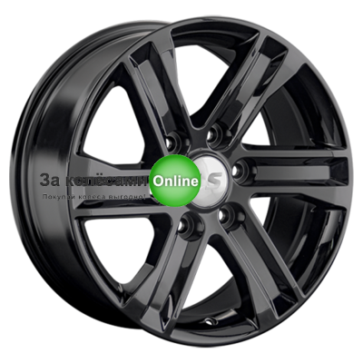 LS 1359 8x17/6x139,7 ET36 D100,1 BK (конус, Колпак+лого)