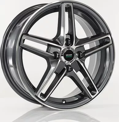 Megami MGM-17FF 6x15/4x100 D60.1 ET50 Насыщенный темно-серый полностью полированный