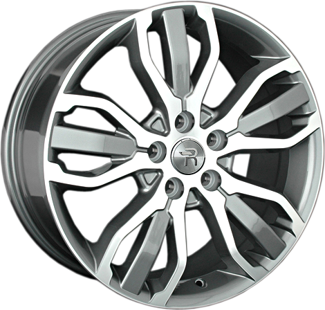 Replay LR45 9.5x21/5x120 D72.6 ET49 Насыщенный темно-серый полностью полированный