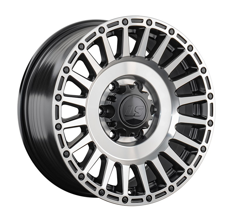 LS RC95 8x17/6x139.7 D100.1 ET36 Чёрный полностью полированный