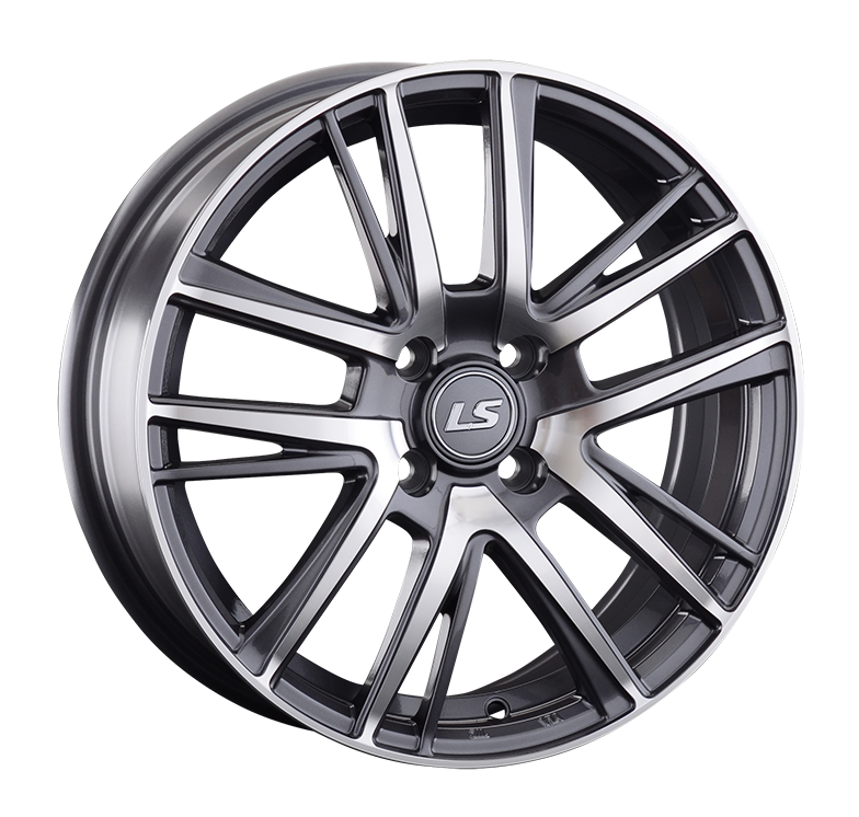 LS917 6.5x17/4x100 D60.1 ET41 Насыщенный темно-серый полностью полированный