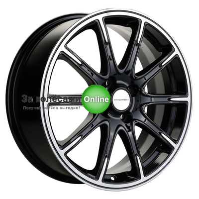 Khomen Wheels KHW1707 (KIA Rio I/II Solaris I/II) 6,5x17/4x100 ET44 D54,1 Black-FP