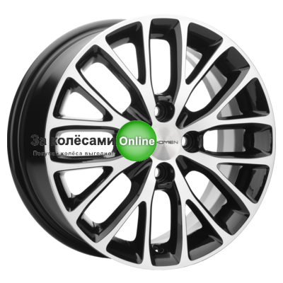 Khomen Wheels KHW1506 (Lada Granta) 6x15/4x98 ET36 D58,6 Black-FP