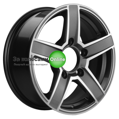 Khomen Wheels KHW1614 (Niva 4x4 Bronto) 6,5x16/5x139,7 ET35 D98,5 Gray-FP