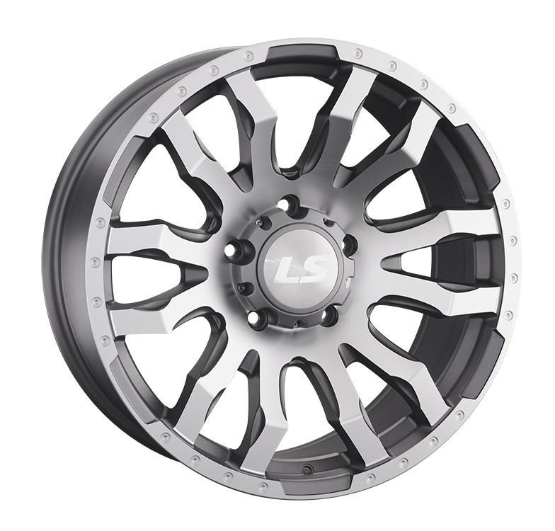 LS 1294 9x20/5x150 D110.5 ET25 Темно-серый матовый .частично полированный