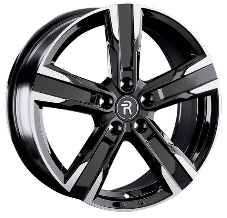 Replay CHG20 7.5x19/5x114.3 D60.1 ET35 Чёрный глянцевый с полированной лицевой частью