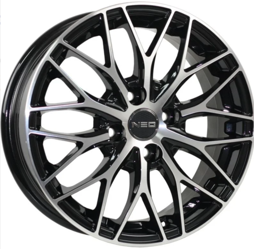 Neo 576 6x15/4x98 D58.6 ET35 Глянцевый черный с полированной лицевой частью