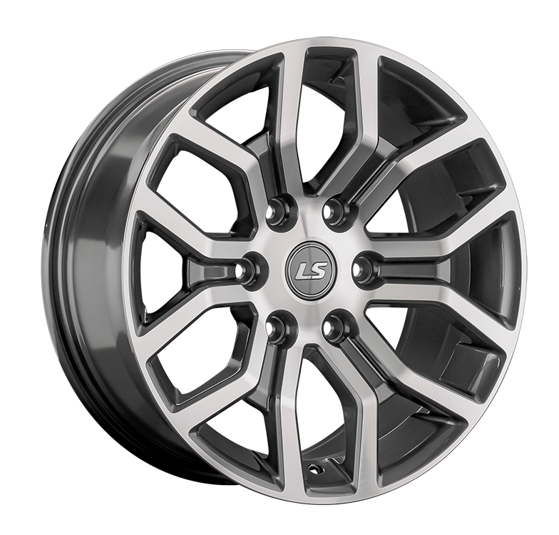 LS 1367 8.5x17/6x139.7 D100.1 ET30 Насыщенный темно-серый полностью полированный