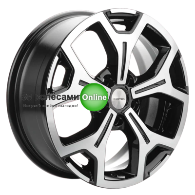 Khomen Wheels KHW1710 (Chery tiggo 7pro) 6,5x17/5x108 ET33 D60,1 Black-FP