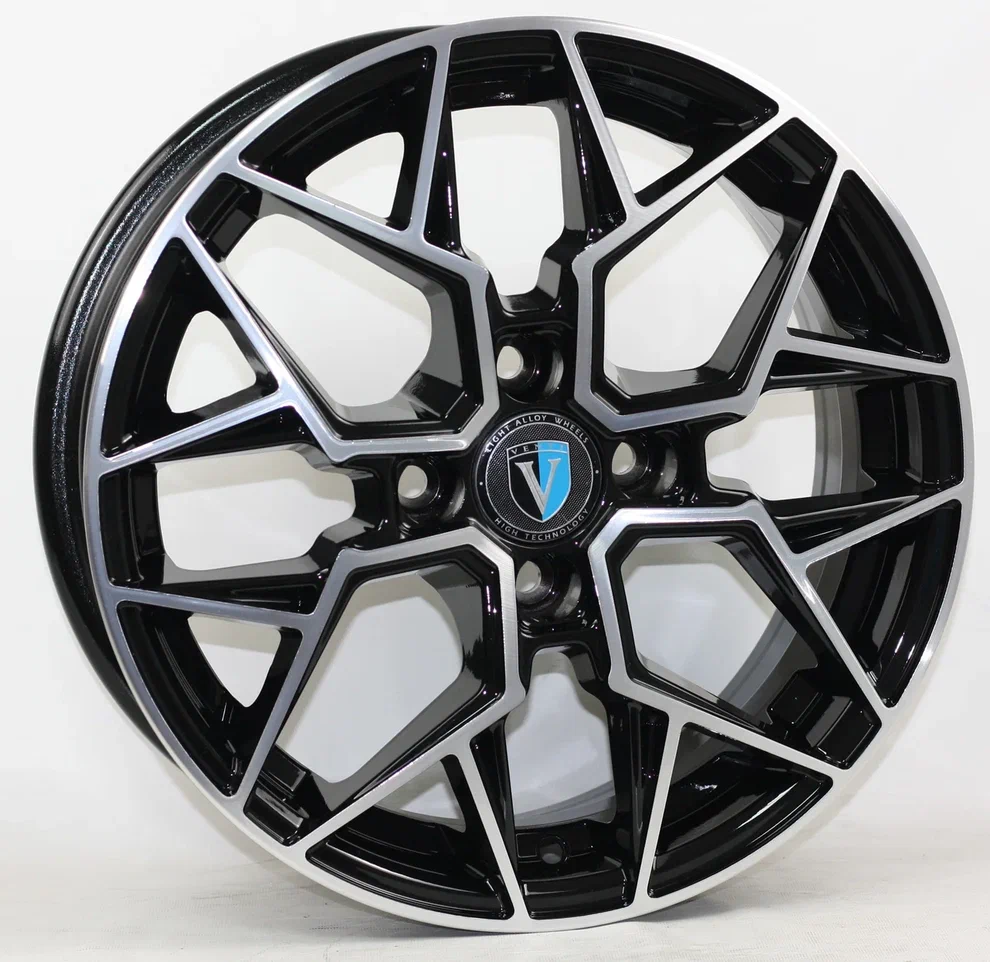 Venti 1420 5.5x14/4x98 D58.6 ET35 Глянцевый черный с полированной лицевой частью