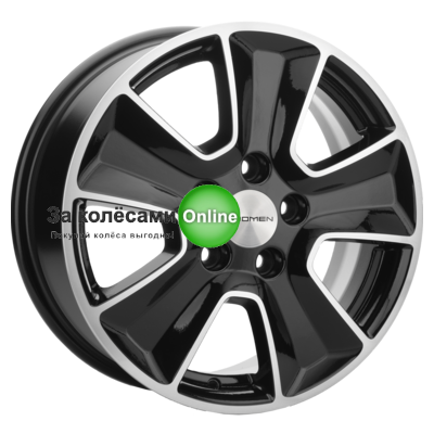 Khomen Wheels KHW1601 (Huyndai/Kia) 6,5x16/5x114,3 ET43 D67,1 Black-FP