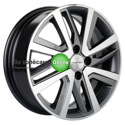 Khomen Wheels KHW1609 (Vesta/Largus) 6x16/4x100 ET50 D60,1 Gray-FP