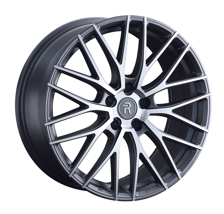 Replay A122 8x18/5x112 D66.6 ET39 Темно-серый матовый .частично полированный