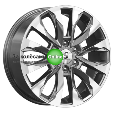 Premium Series КР007 (Pajero Sport) 8x20/6x139,7 ET38 D67,1 Diamond Gloss Graphite