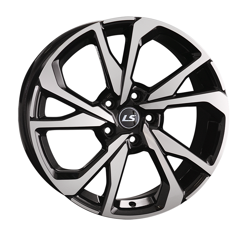 LS 1315 8x18/5x114.3 D67.1 ET45 Чёрный полностью полированный