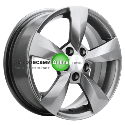 Khomen Wheels KHW1504 (Fabia) 6x15/5x100 ET43 D57,1 Gray