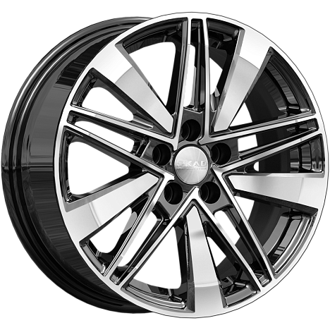 Скад Тайто 6.5x16/5x108 D60.1 ET33 Чёрный глянцевый с полированной лицевой частью