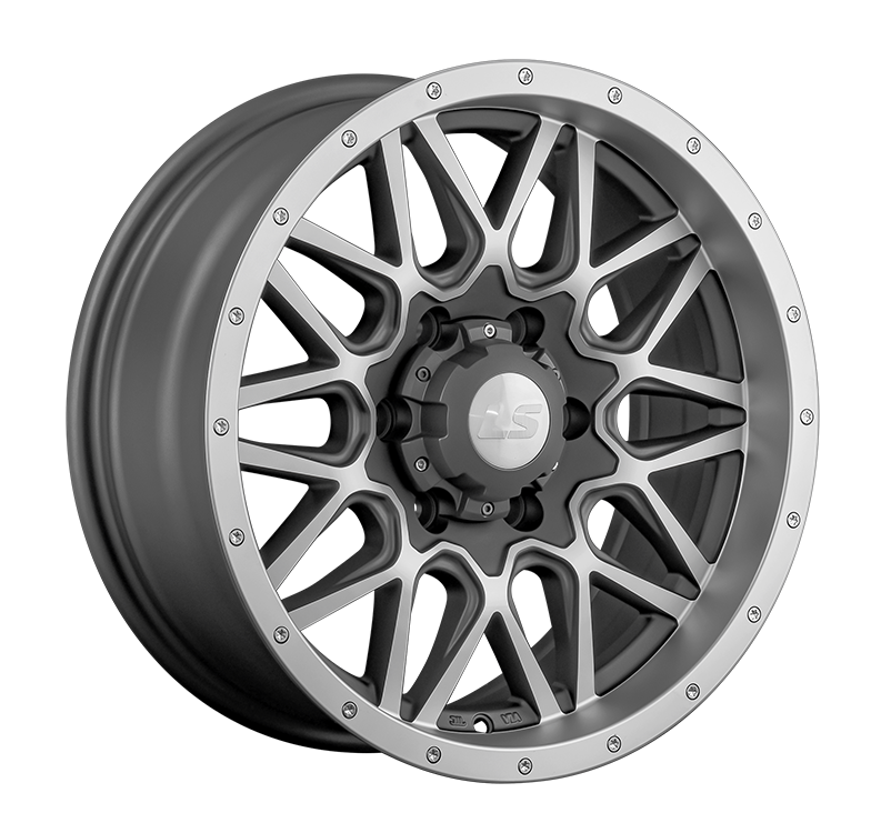 LS 1341 8x17/6x139.7 D100.1 ET10 Темно-серый матовый