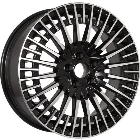 KDW KD1820 7x18/5x114.3 D67.1 ET48 Глянцевый черный с полированной лицевой частью