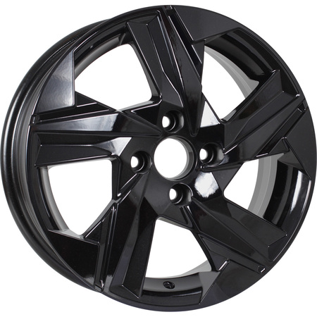 KDW KD1520 6x15/4x100 D60.1 ET46 Черный глянцевый