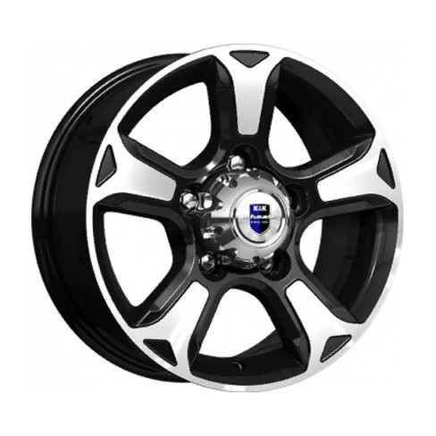 K&K Атлант 7x16/5x139.7 D98 ET35 Черный глянцевый с полированными элементами лицевой поверхности